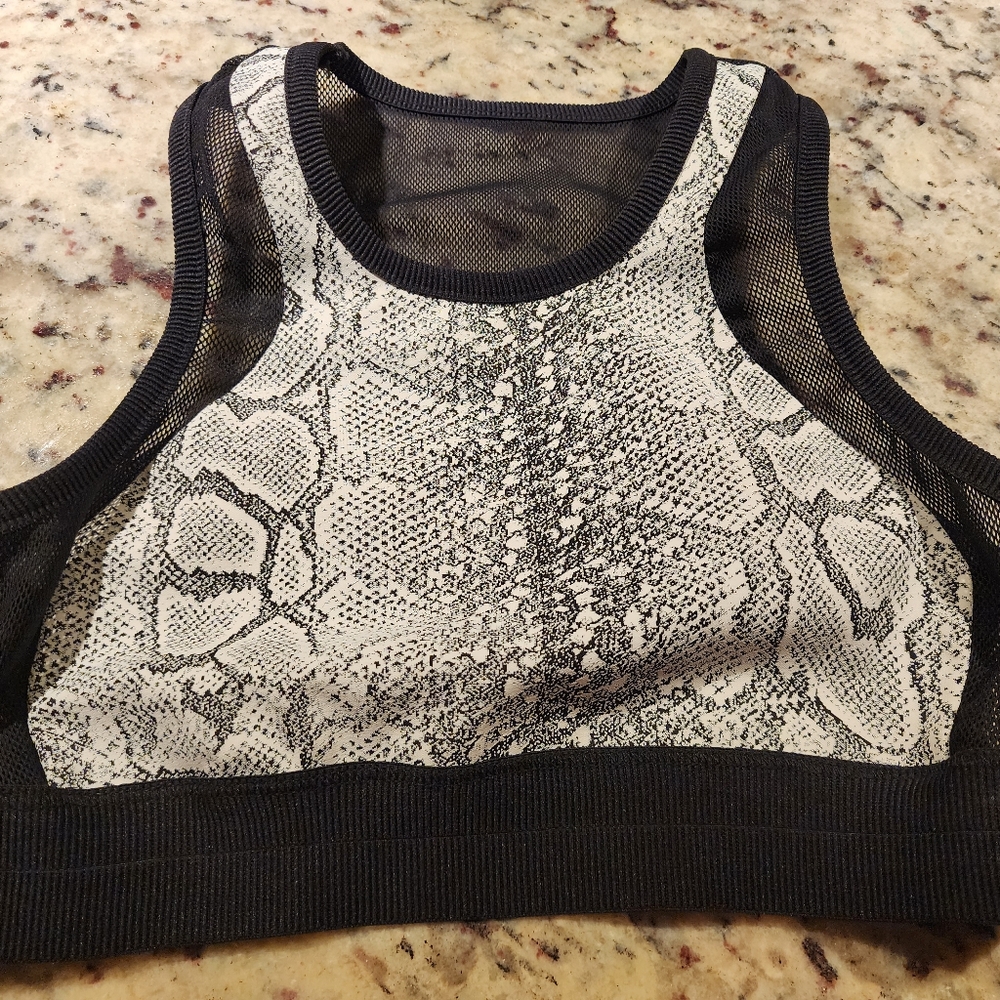 Blue Life Fit Crop Top Sports Bra XS